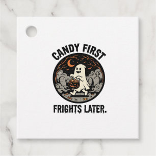 Halloween Candy Frights Night Favor Tags