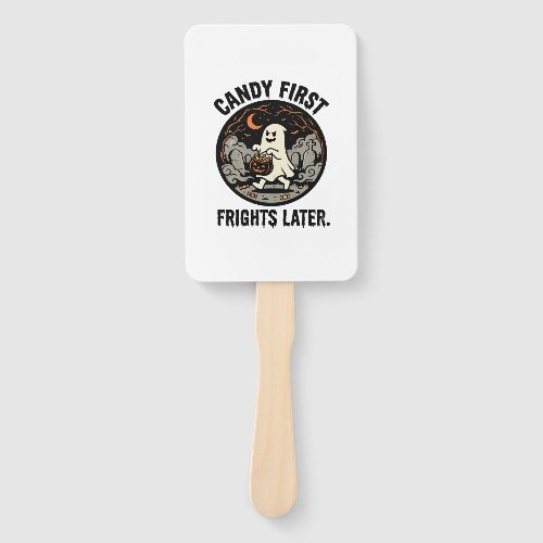 Halloween Candy Frights Night Hand Fan