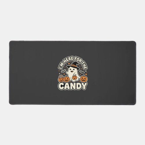 Halloween Candy Ghost Pumpkin Design Desk Mat