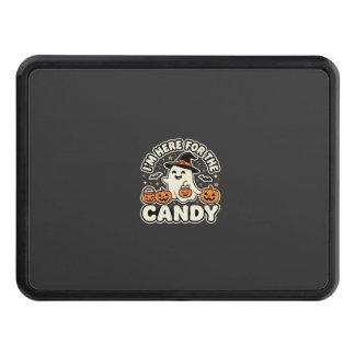 Halloween Candy Ghost Pumpkin Design Hitch Cover