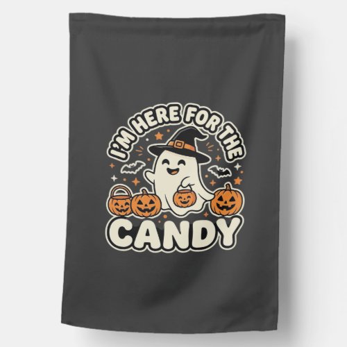 Halloween Candy Ghost Pumpkin Design House Flag