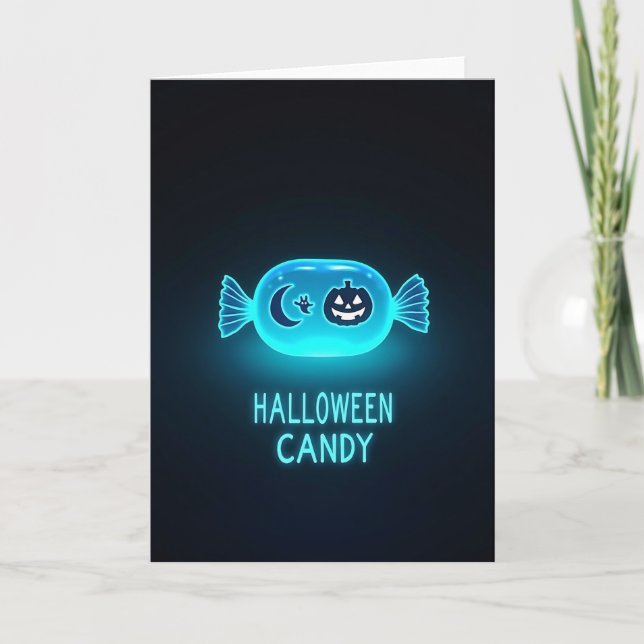 Halloween Candy Glow Card (Front)