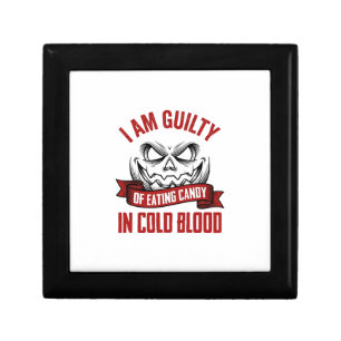 Halloween Candy Guilty Vintage Pumpkin Design_1 Gift Box
