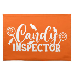 Halloween Candy Inspector Cloth Placemat
