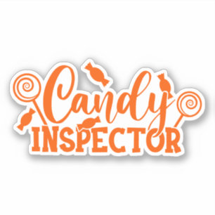 Halloween Candy Inspector Sticker
