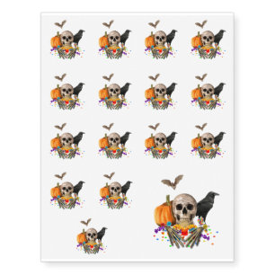 Halloween candy keeper temporary tattoos