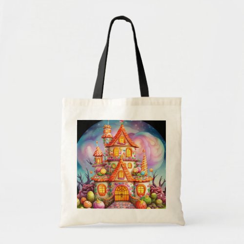 Halloween Candy Land House Trick or Treat  Tote Bag