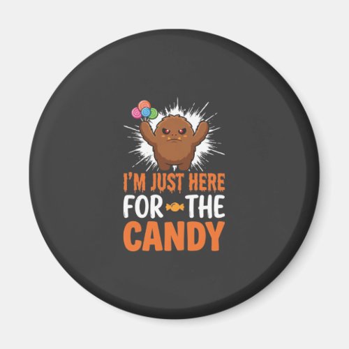Halloween Candy Monster Quote Design Magnet