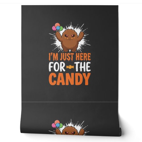 Halloween Candy Monster Quote Design Wallpaper