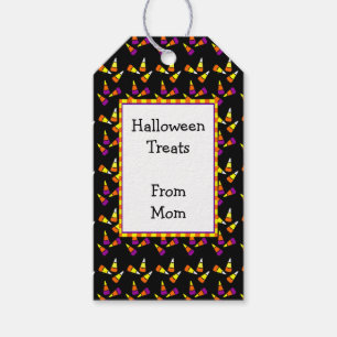 Halloween Candy Pattern Custom Gift Tag