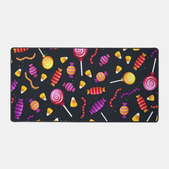 Halloween candy pattern desk mat (Front)