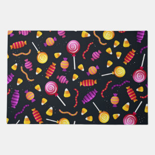 Halloween candy pattern doormat