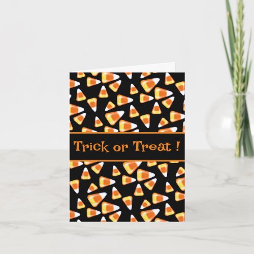 Halloween candy pattern fun candy corn treats  invitation