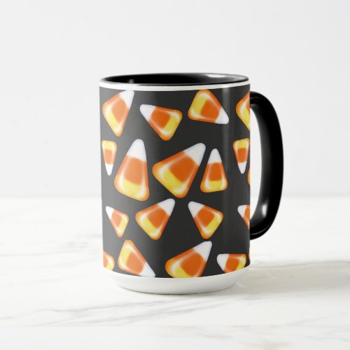 Halloween candy pattern fun candy corn treats  mug