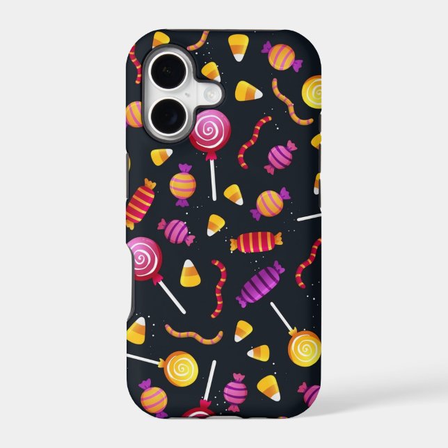 Halloween candy pattern iphone case (Back)