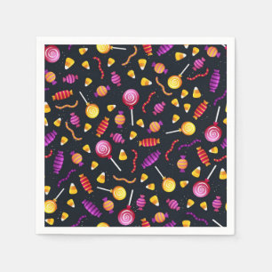 Halloween candy pattern napkins