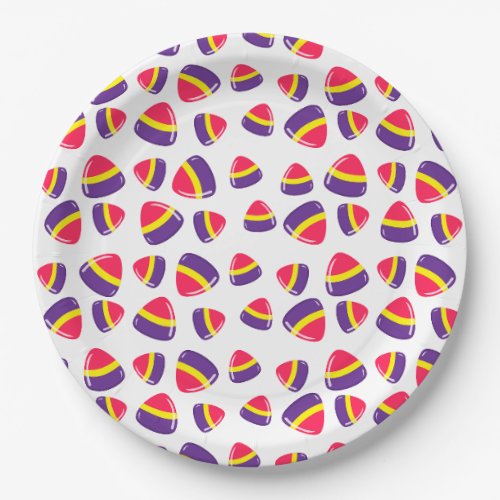 Halloween Candy Pattern Paper Plates