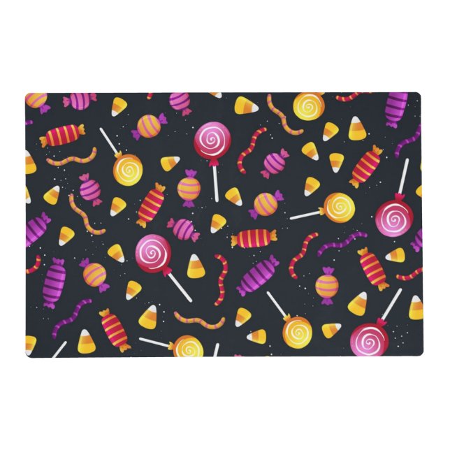 Halloween candy pattern placemat (Front)