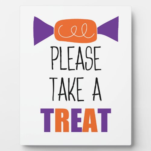 Halloween Candy Please Take One  Plaque