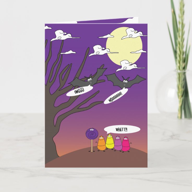 Halloween Candy Scare! Card Zazzle