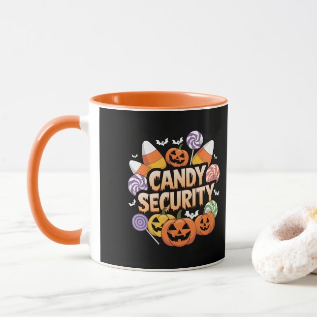 Halloween Candy Security Mug (With Donut)