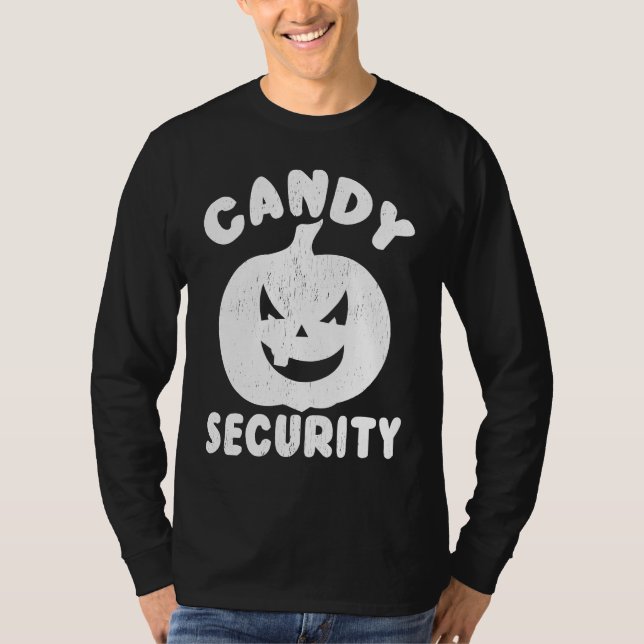 Halloween  Candy Security T-Shirt (Front)