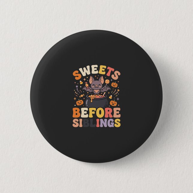 Halloween Candy Sibling Swap Button (Front)