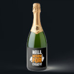 Halloween candy   sparkling wine label<br><div class="desc">Halloween candy</div>