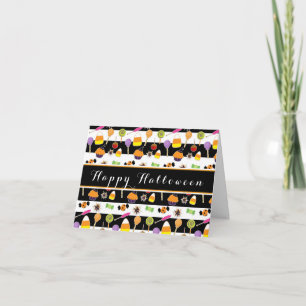 Halloween Candy & Sweets Folding Note Card