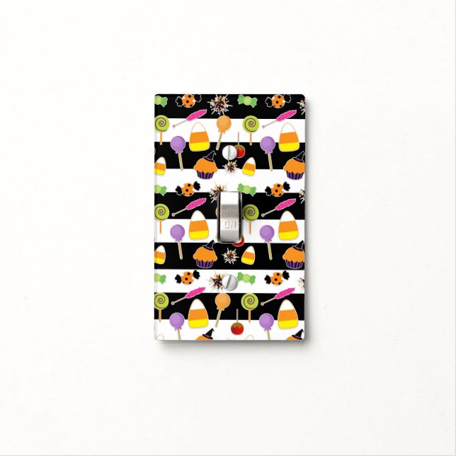 Halloween Candy & Sweets Room Light Switch Cover (In Situ)
