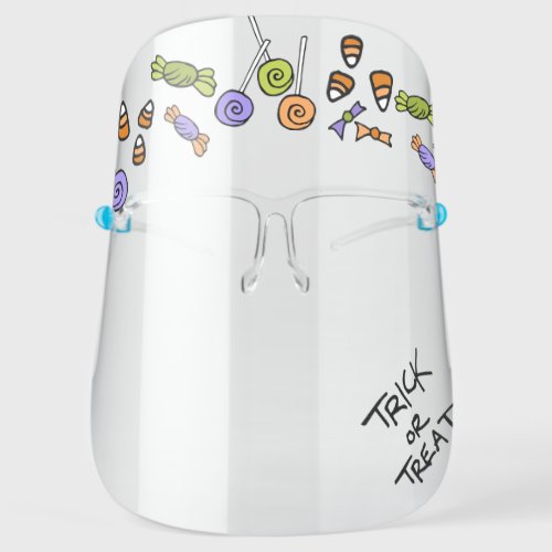 Halloween Candy Trick Or Treat Face Shield