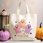 Halloween Candy Trick or Treat Personalized Girl   Tote Bag<br><div class="desc">♥ A cute personalized tote bag for your Trick and Treat night!</div>