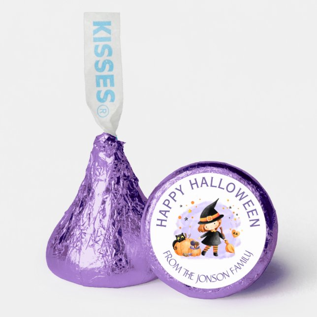 Halloween Candy Witch Name Hershey®'s Kisses (Front)