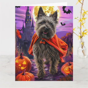 Halloween Cane Corso Vampire Pumpkins Scary Card