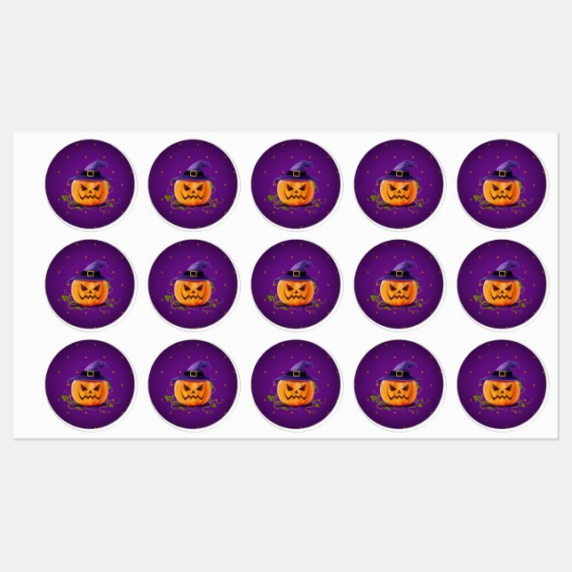 Halloween Cans, Tubetes and Toppers Labels (Sheet)