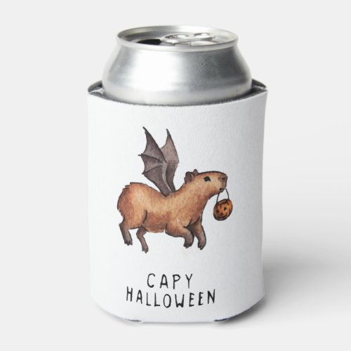 Halloween Capybara Can Cooler