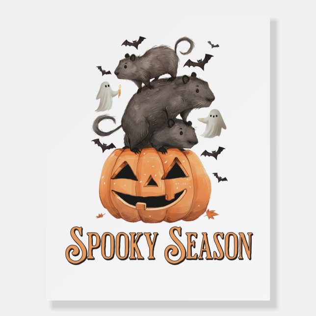 Halloween Capybara Foam Board (Front)