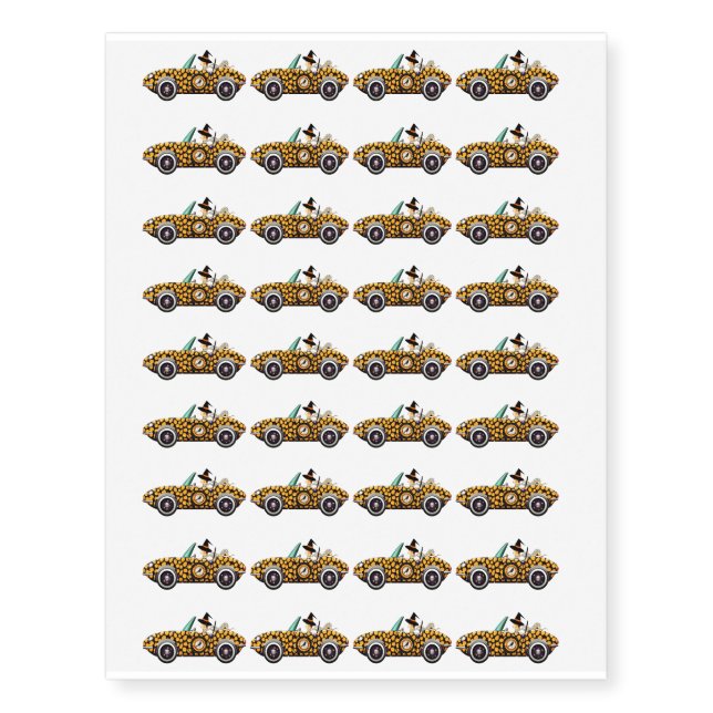 Halloween Car Design Temporary Tattoos (Front)