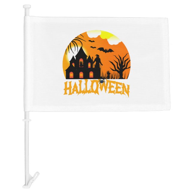 Halloween                                          car flag (Front)