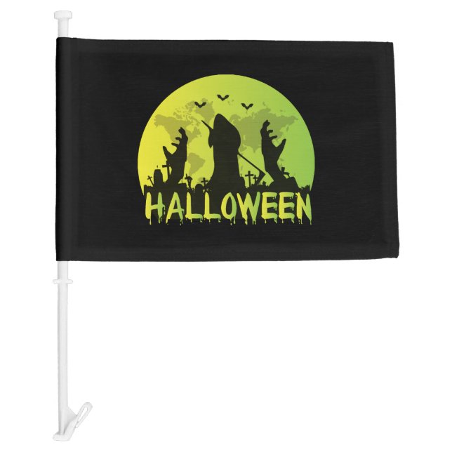 Halloween                                car flag (Front)