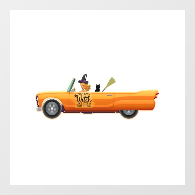 halloween car wall decal  (Front)