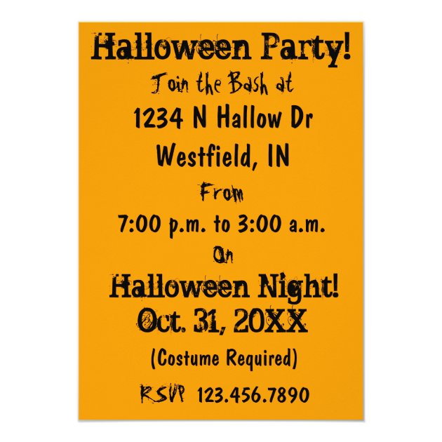 Halloween. Invitation