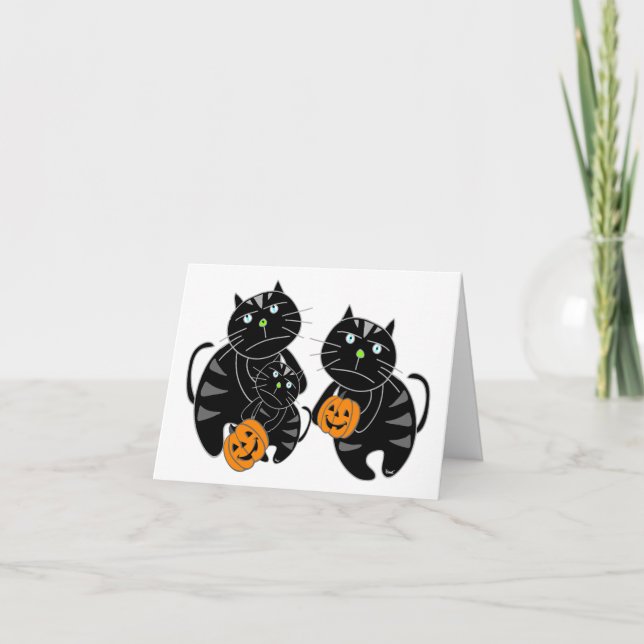 Halloween Card Black Cat 1 (Front)