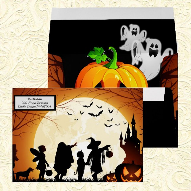 Halloween Card Envelope Trick-or-Treat Kids Party (Creator Uploaded)
