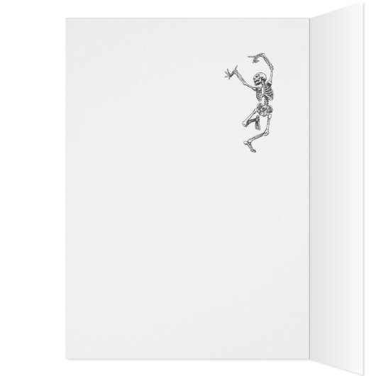 Halloween Card for Cousin, Skeleton Rattled Humor (Inside (Left))