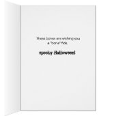 Halloween Card for Cousin, Skeleton Rattled Humor (Inside (Right))