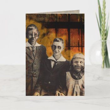 Halloween Card For Freaks! by audrart at Zazzle