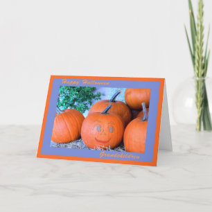 Halloween Card for Grandchildren, Happy Pumpkin