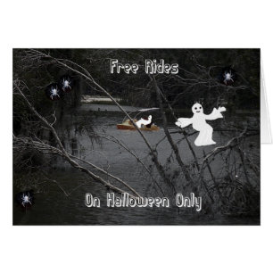 Halloween Card, Free Rides on Spooky Lake Cards