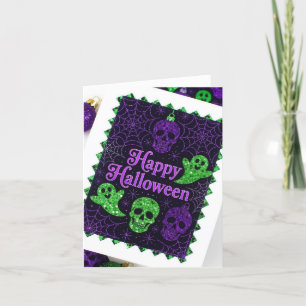 Halloween card, Happy Halloween card, Spooky card